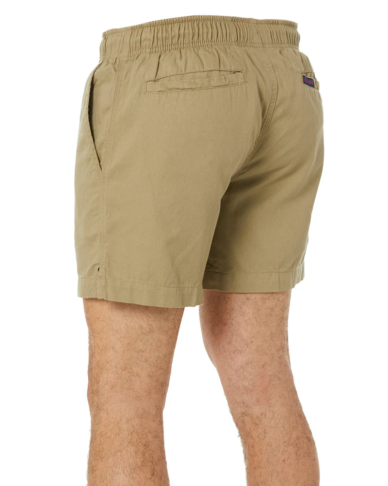 Light Weight Elastic Waist Utility Short - Khaki - Image 4