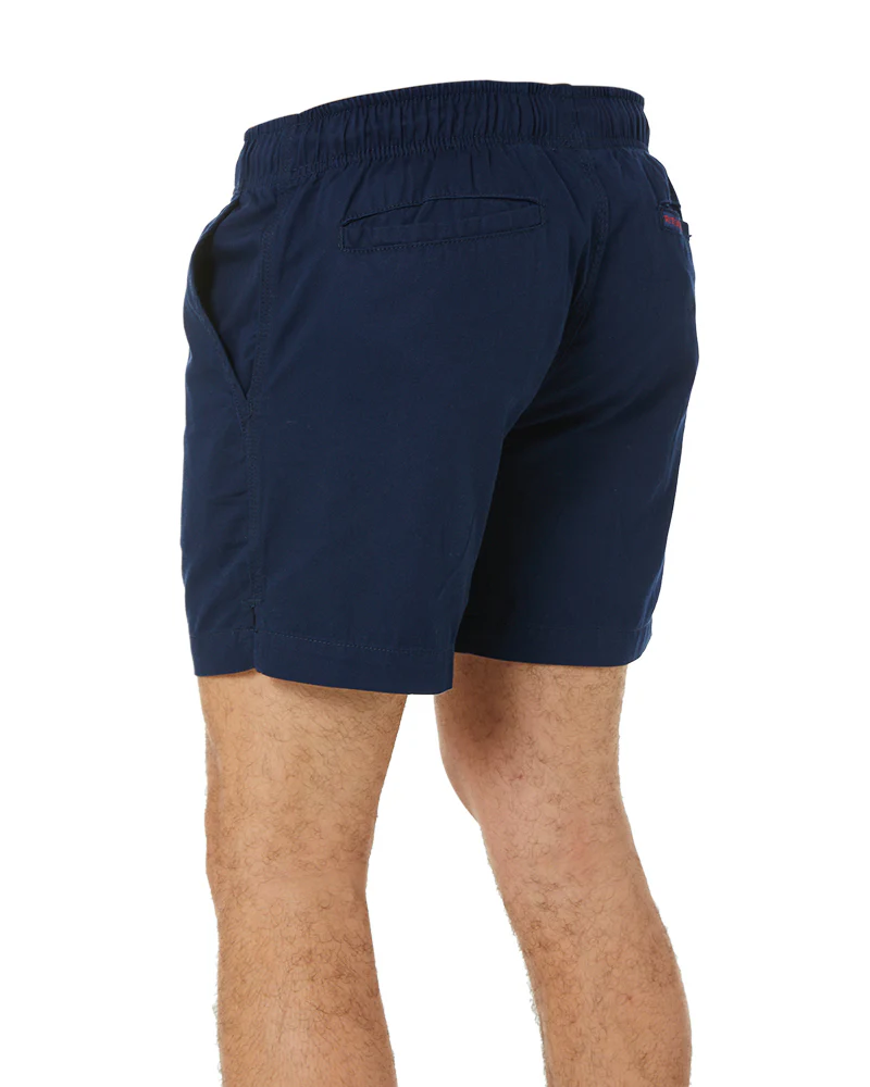Light Weight Elastic Waist Utility Short - Navy - Image 4