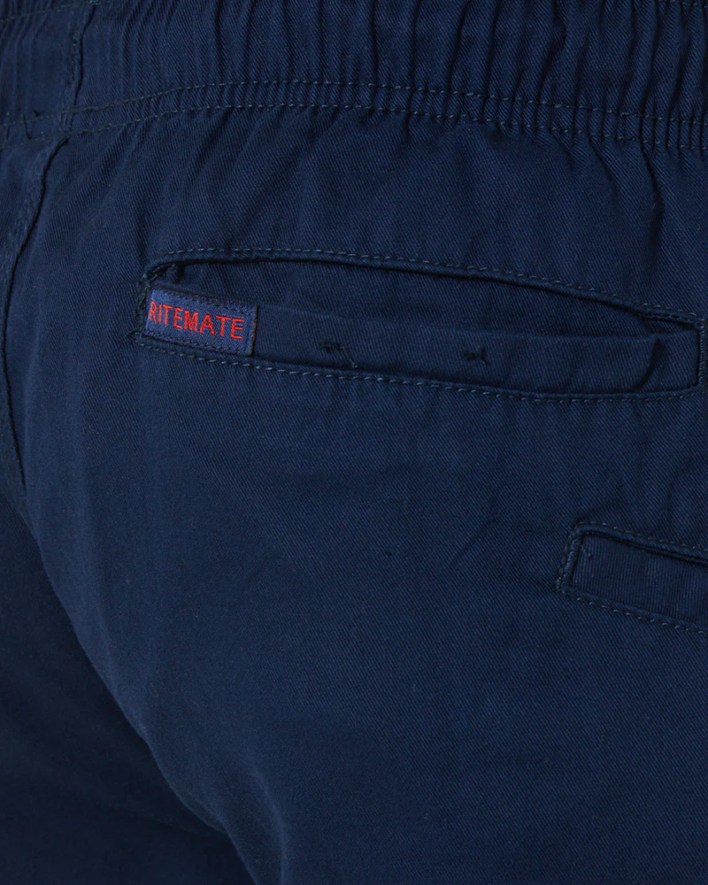 Light Weight Elastic Waist Utility Short - Navy - Image 6