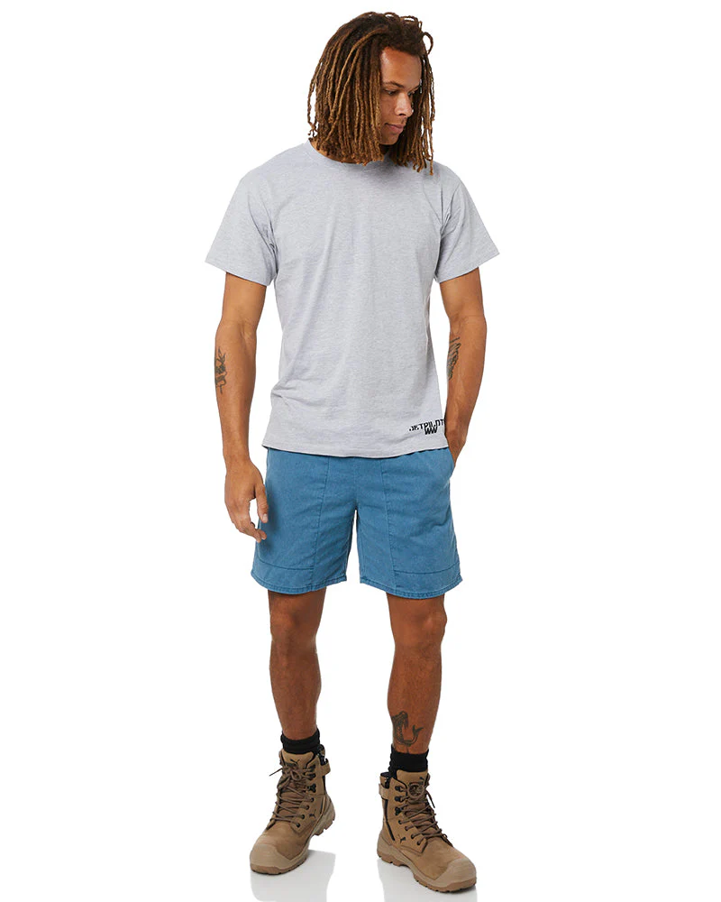 Ruggers Pigment Dyed Elastic Waist Short - Morrocan Blue - Image 2