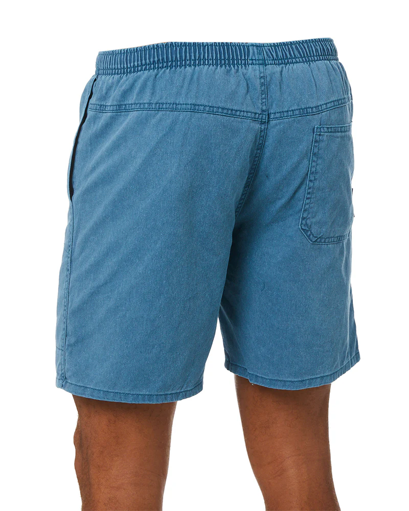 Ruggers Pigment Dyed Elastic Waist Short - Morrocan Blue - Image 4