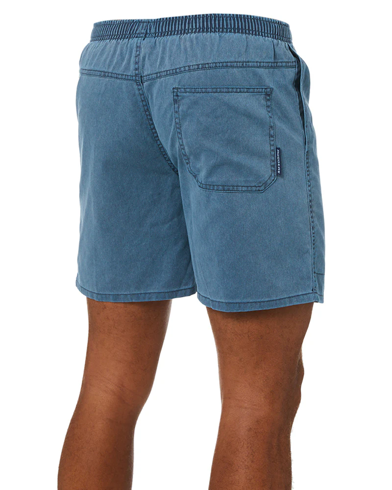 Ruggers Pigment Dyed Elastic Waist Short - Navy - Image 5