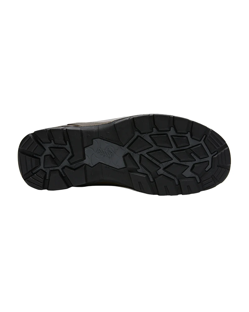 Scuff Cap Waterproof Work Boot With Zip - Brown/Yellow - Image 6