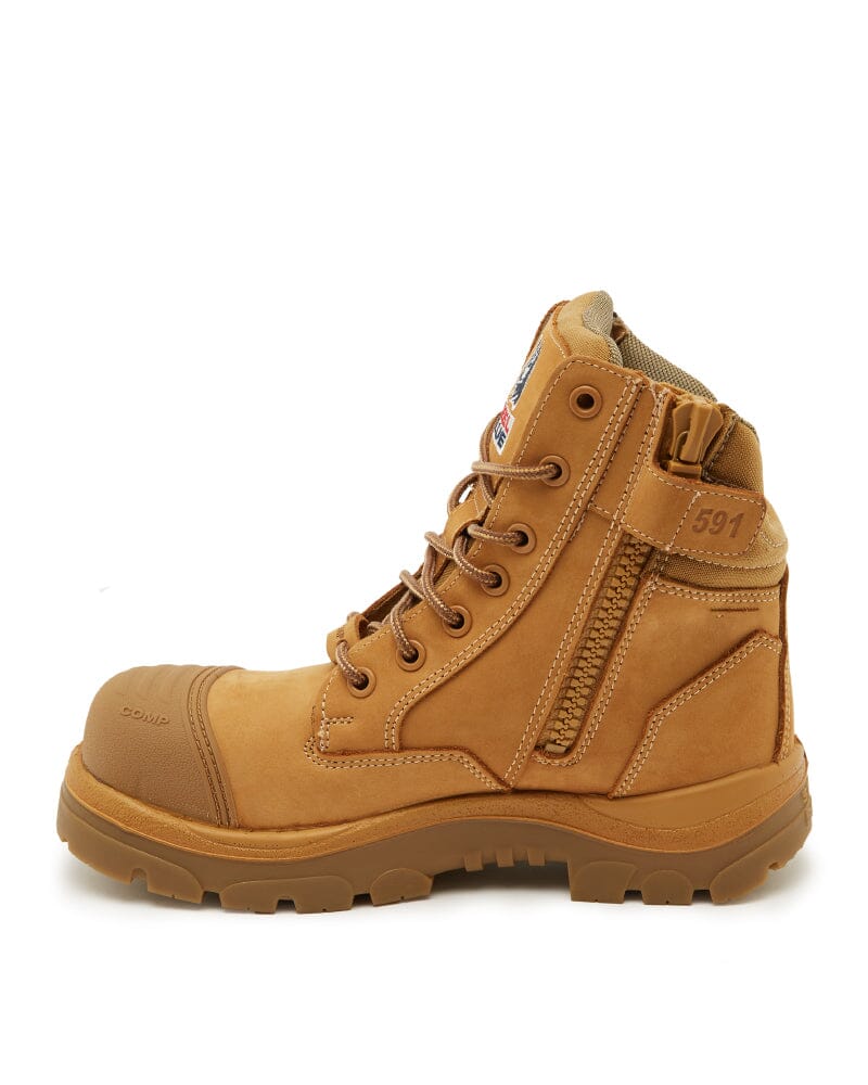 Southern Cross Zip Side Composite Safety Boot - Wheat - Image 2
