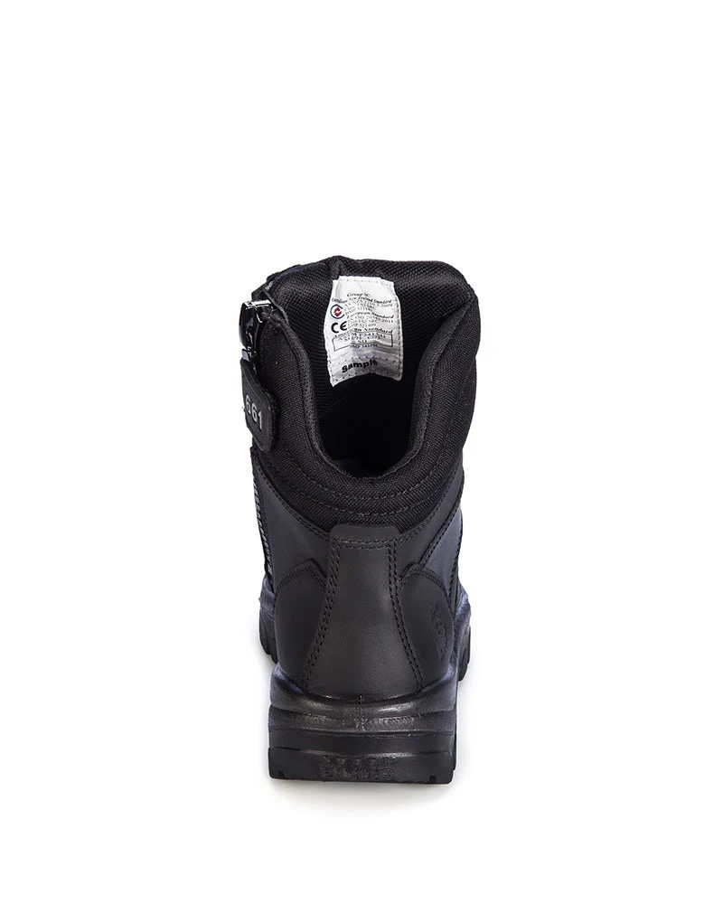 Southern Cross Zip Side Safety Boot - Black - Image 3