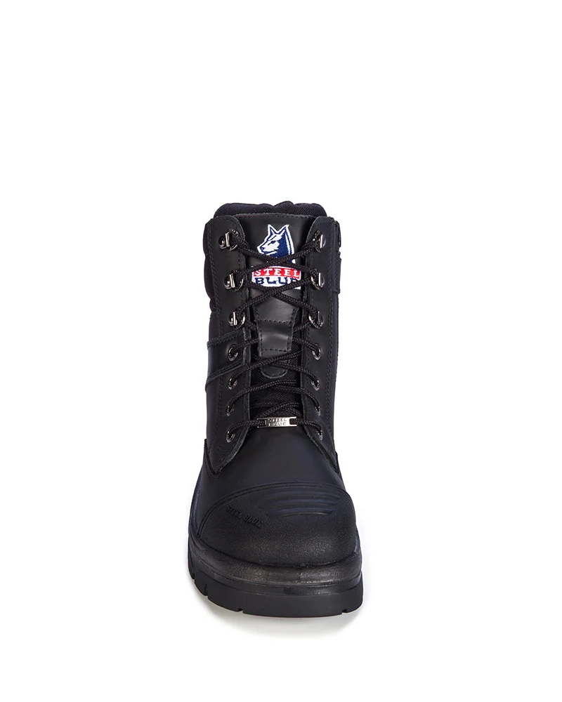 Southern Cross Zip Side Safety Boot - Black - Image 5