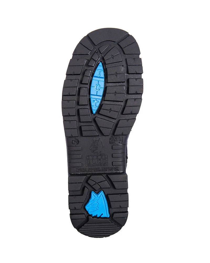 Southern Cross Zip Side Safety Boot - Black - Image 6