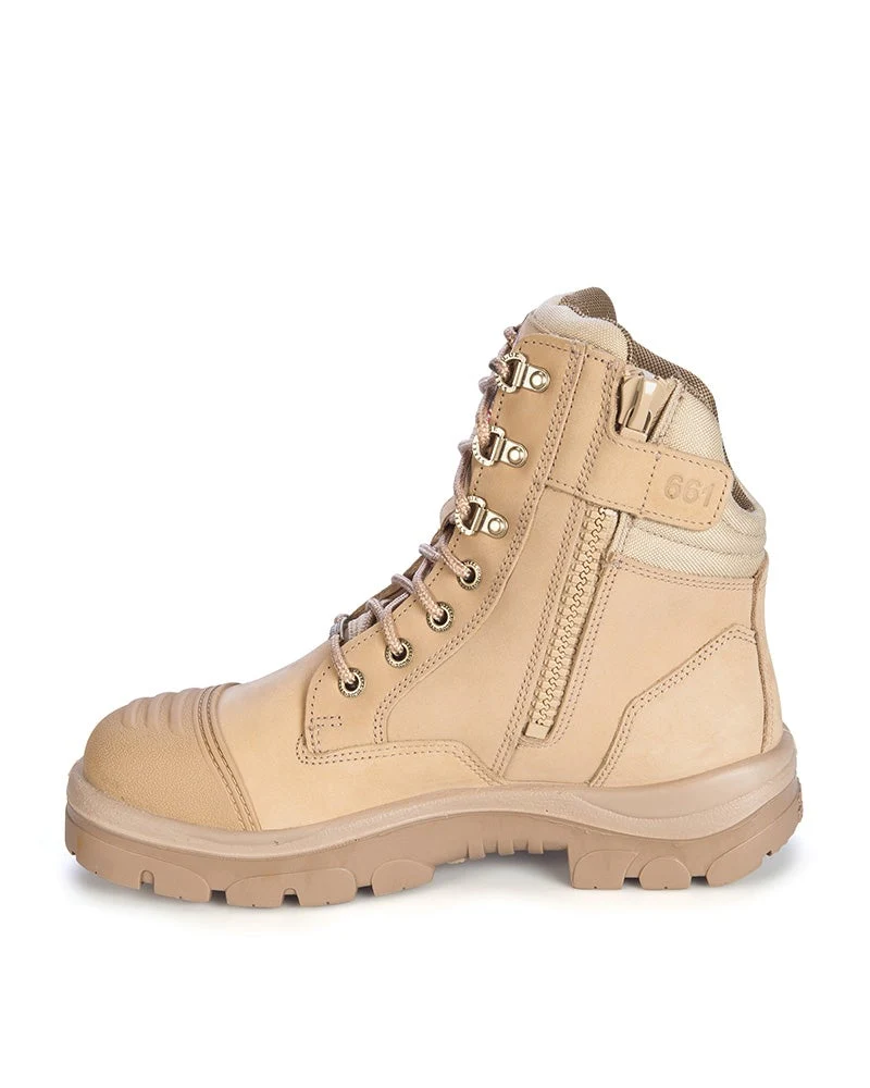 Southern Cross Zip Side Safety Boot - Sand - Image 2