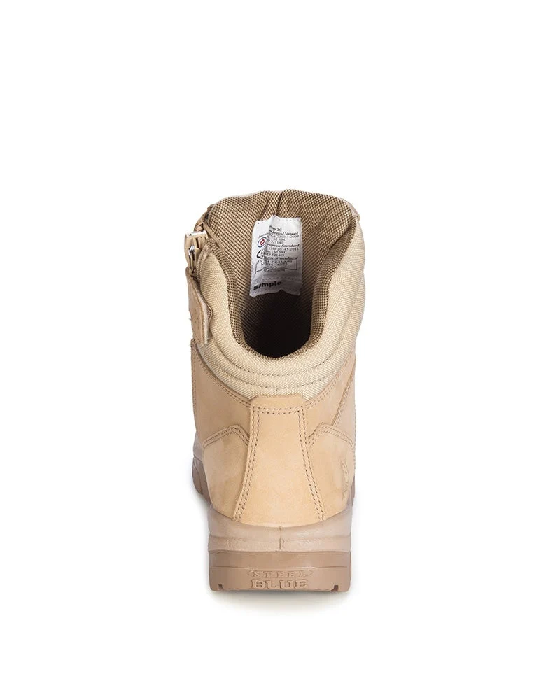 Southern Cross Zip Side Safety Boot - Sand - Image 3
