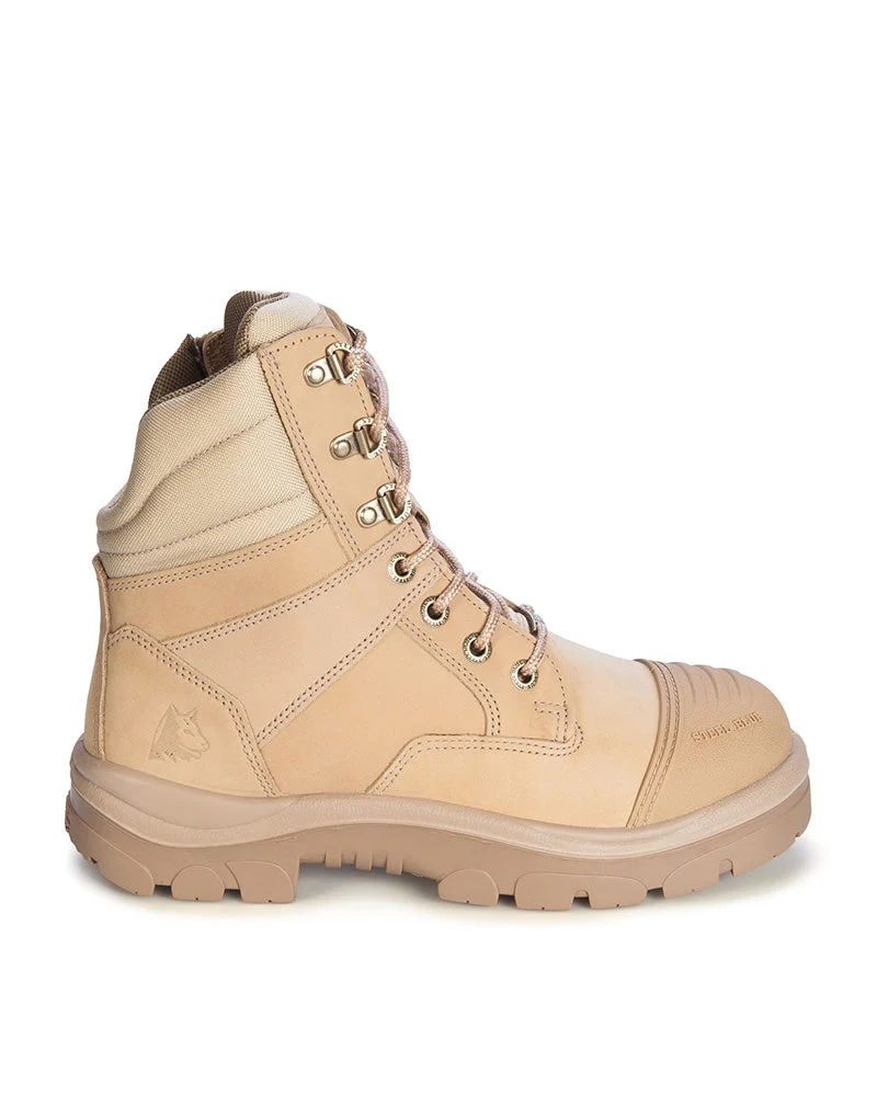 Southern Cross Zip Side Safety Boot - Sand - Image 4
