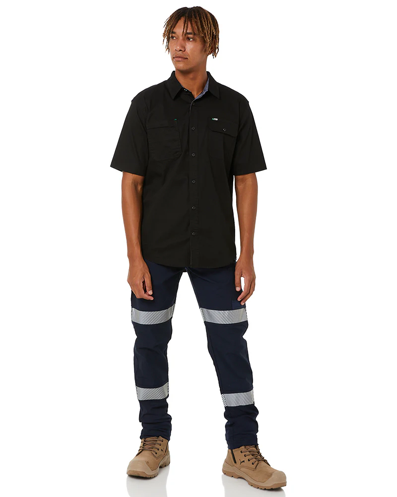 SSH-1 Stretch Work Shirt SS - Black - Image 2