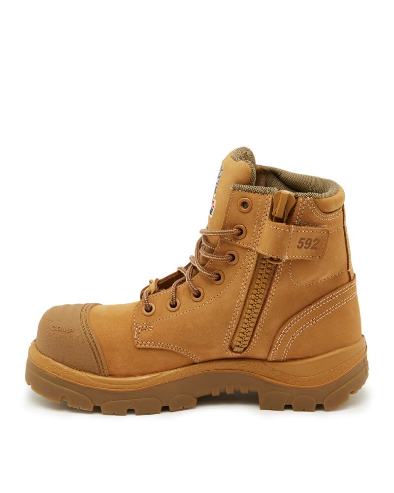 Argyle Zip Scuff Cap Composite Safety Boot - Wheat - Image 2
