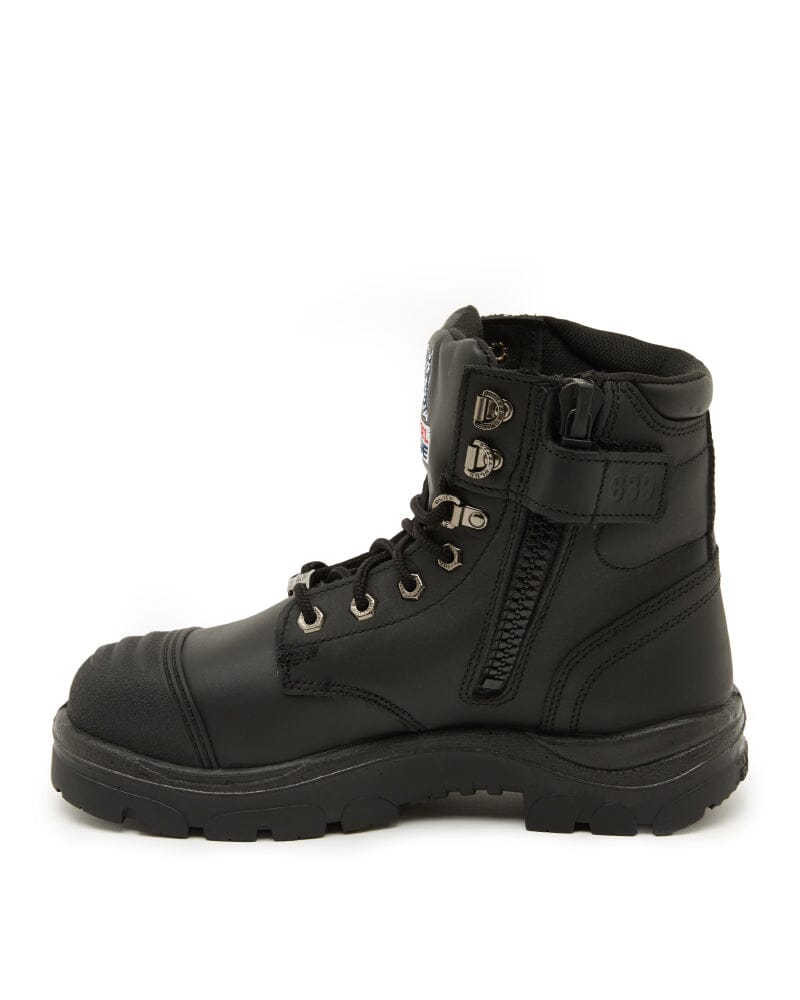 Argyle Zip Scuff Cap Waterproof Safety Boot - Black - Image 2