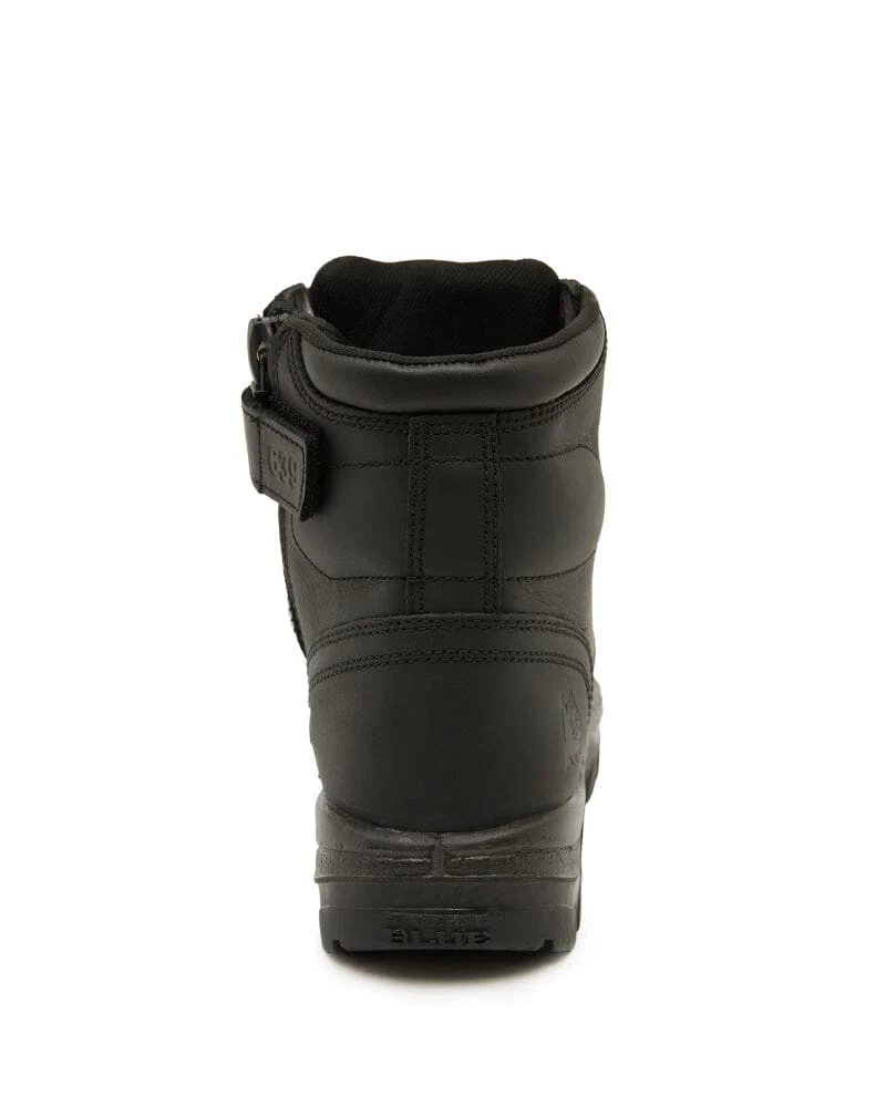 Argyle Zip Scuff Cap Waterproof Safety Boot - Black - Image 3