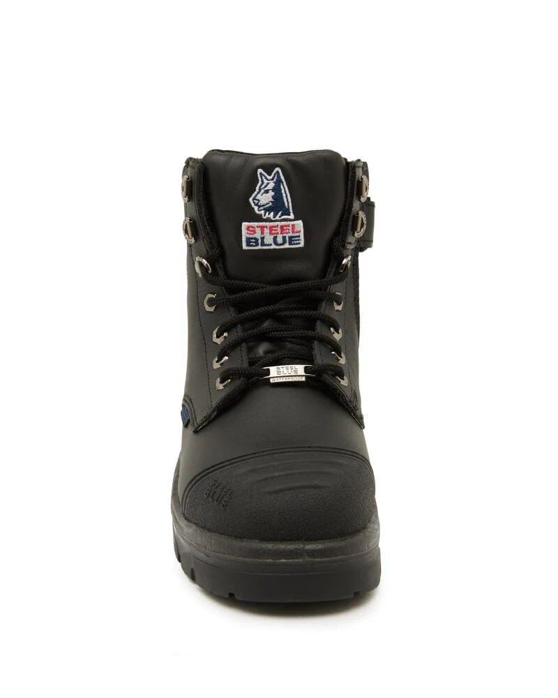 Argyle Zip Scuff Cap Waterproof Safety Boot - Black - Image 5