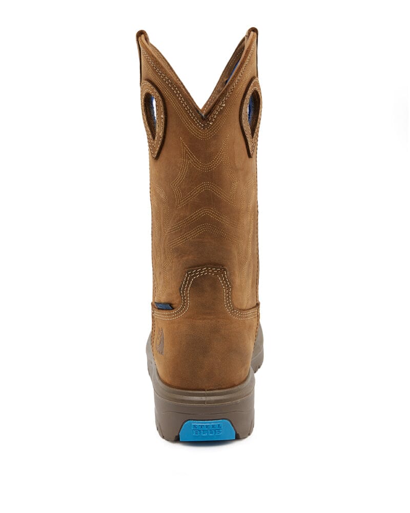 Blue Heeler Square Toe Safety Boot - Distressed Brown - Image 4