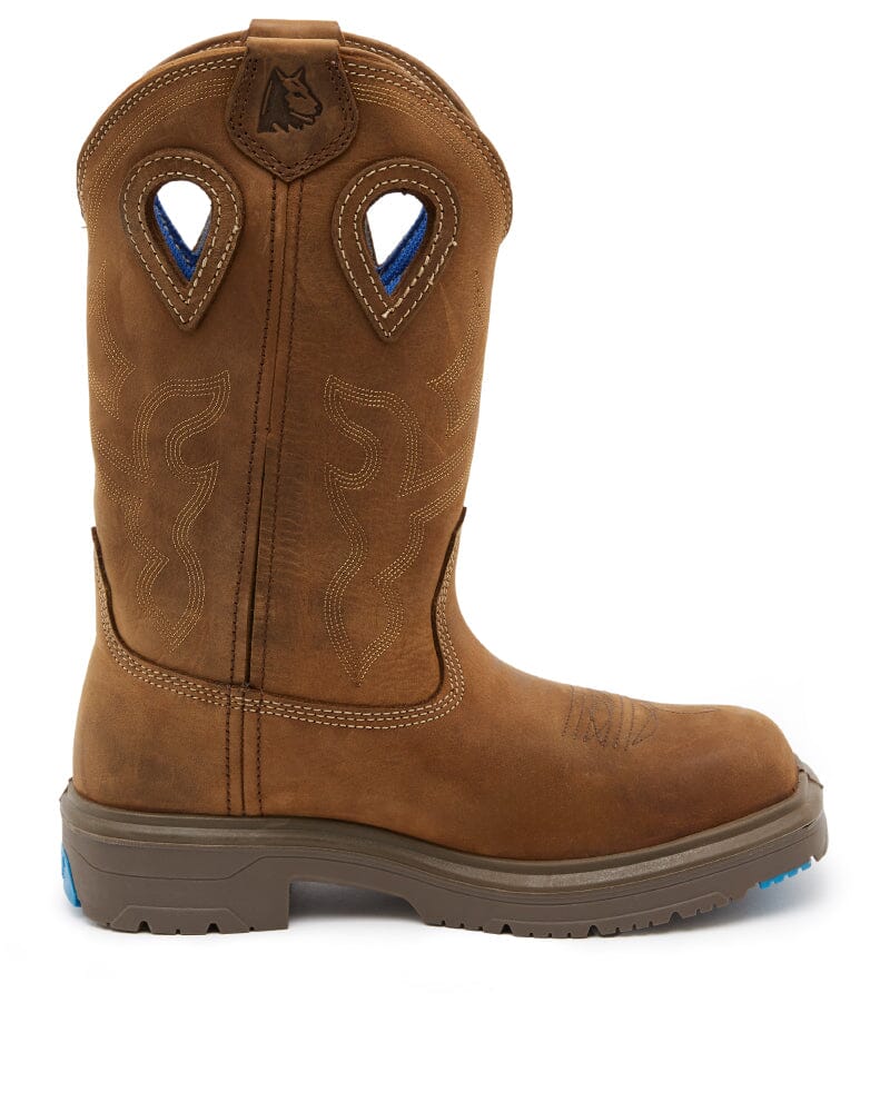 Blue Heeler Square Toe Safety Boot - Distressed Brown - Image 5