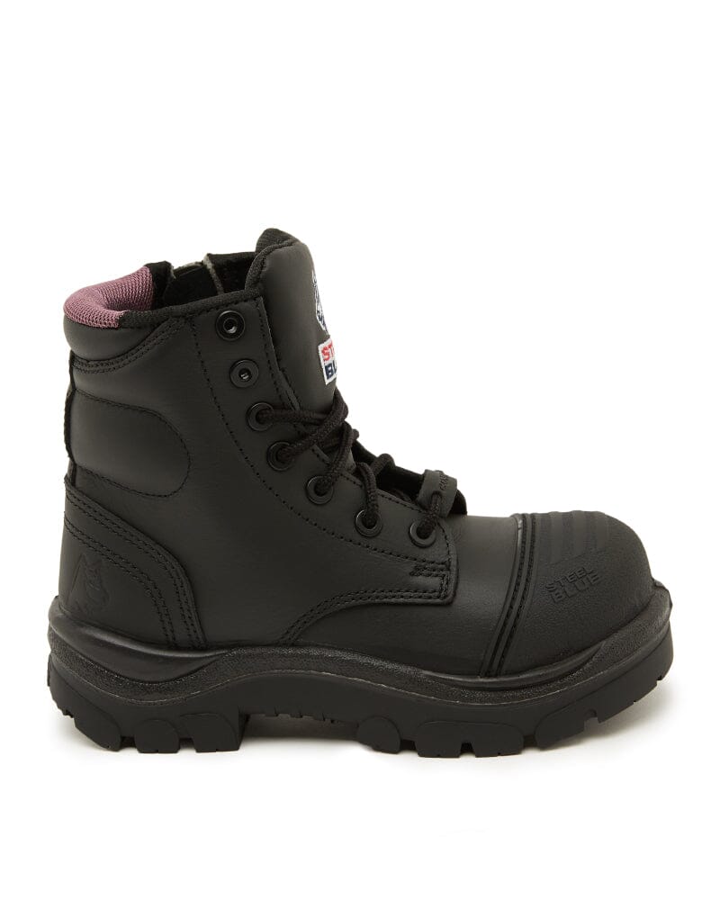 Ladies Argyle Scuff Cap Composite Safety Boot - Black - Image 4