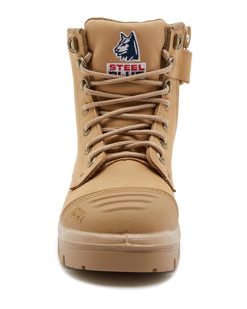 Ladies Argyle Zip Scuff Cap Safety Boot - Sand - Image 5