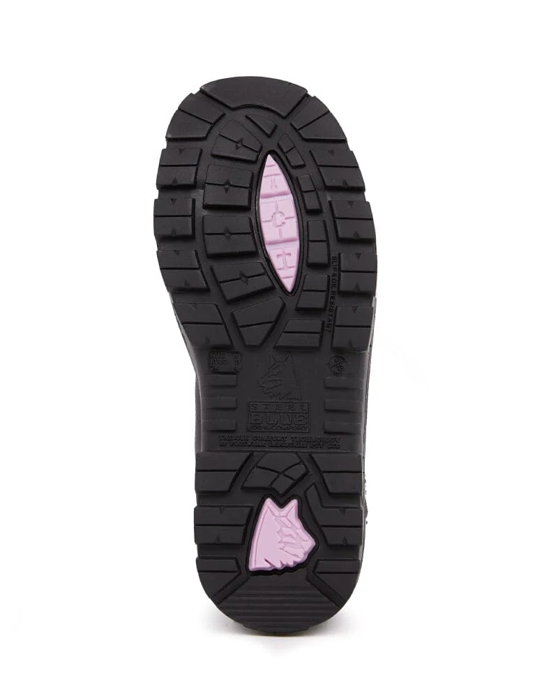 Ladies Hobart Scuff Safety Boot - Black - Image 6