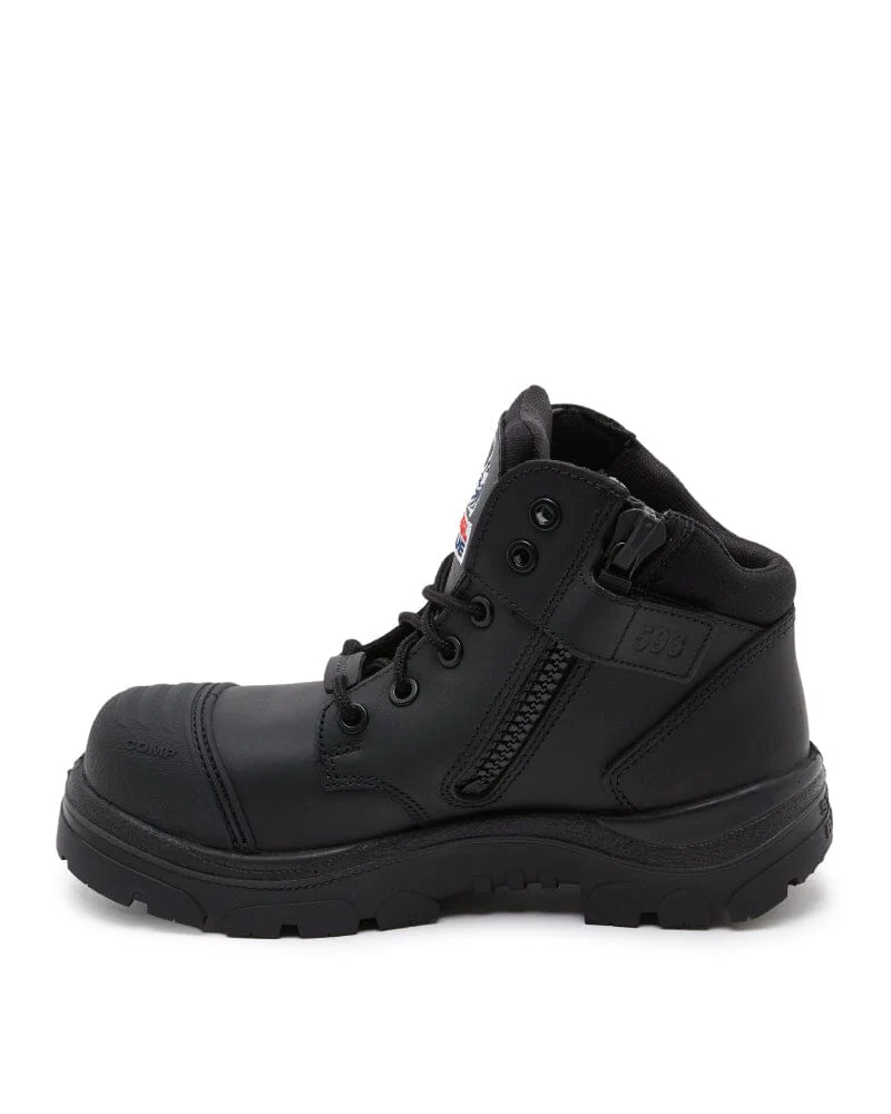 Parkes Zip Scuff Composite Safety Boot - Black - Image 2