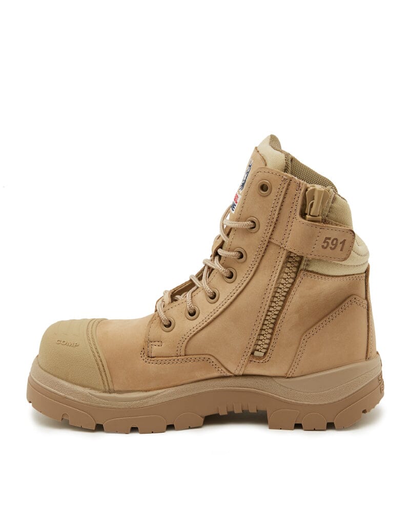 Southern Cross Zip Side Composite Safety Boot - Sand - Image 2