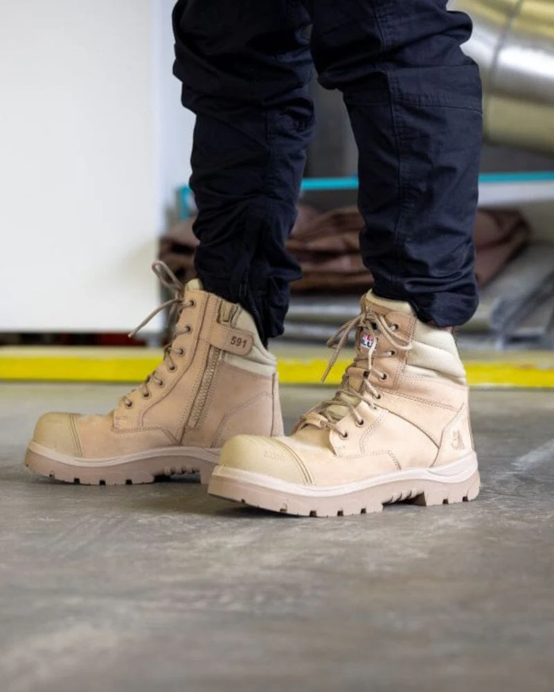 Southern Cross Zip Side Composite Safety Boot - Sand - Image 7