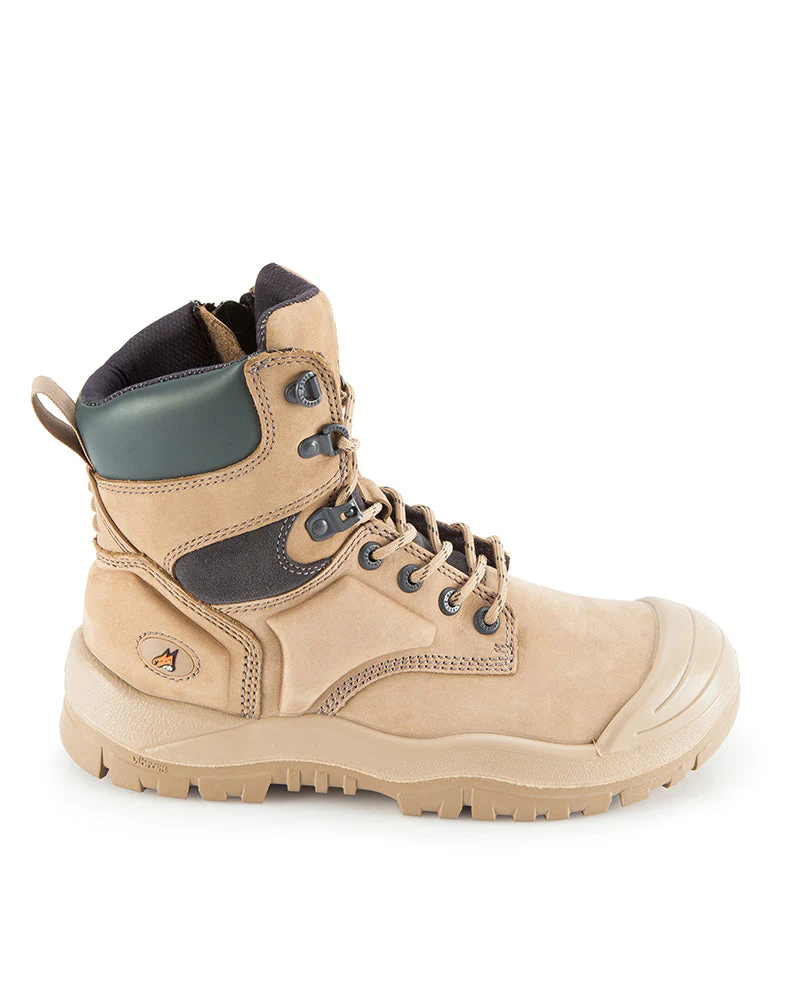 561 High Leg Zipsider boot with scuff cap - Stone - Image 4