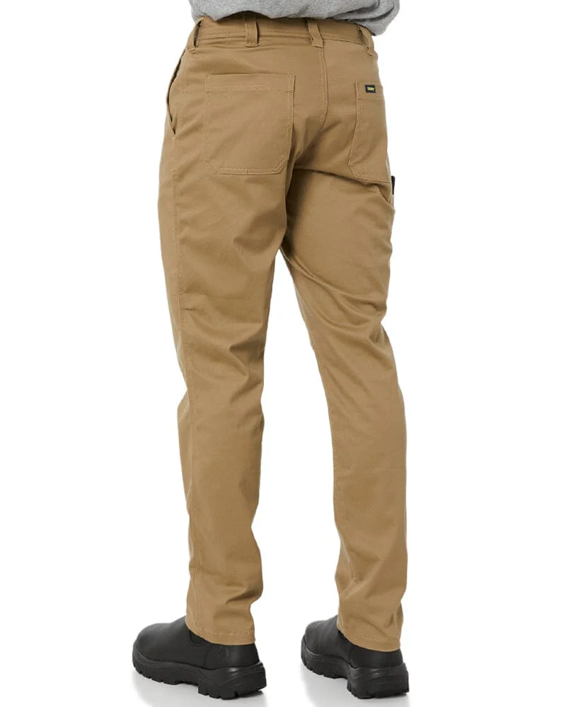 Stretch Cotton Drill Work Pants - Khaki - Image 4