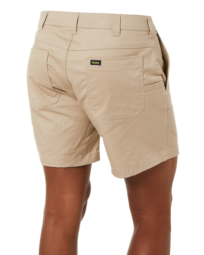 Stretch Cotton Short Short - Stone - Image 5