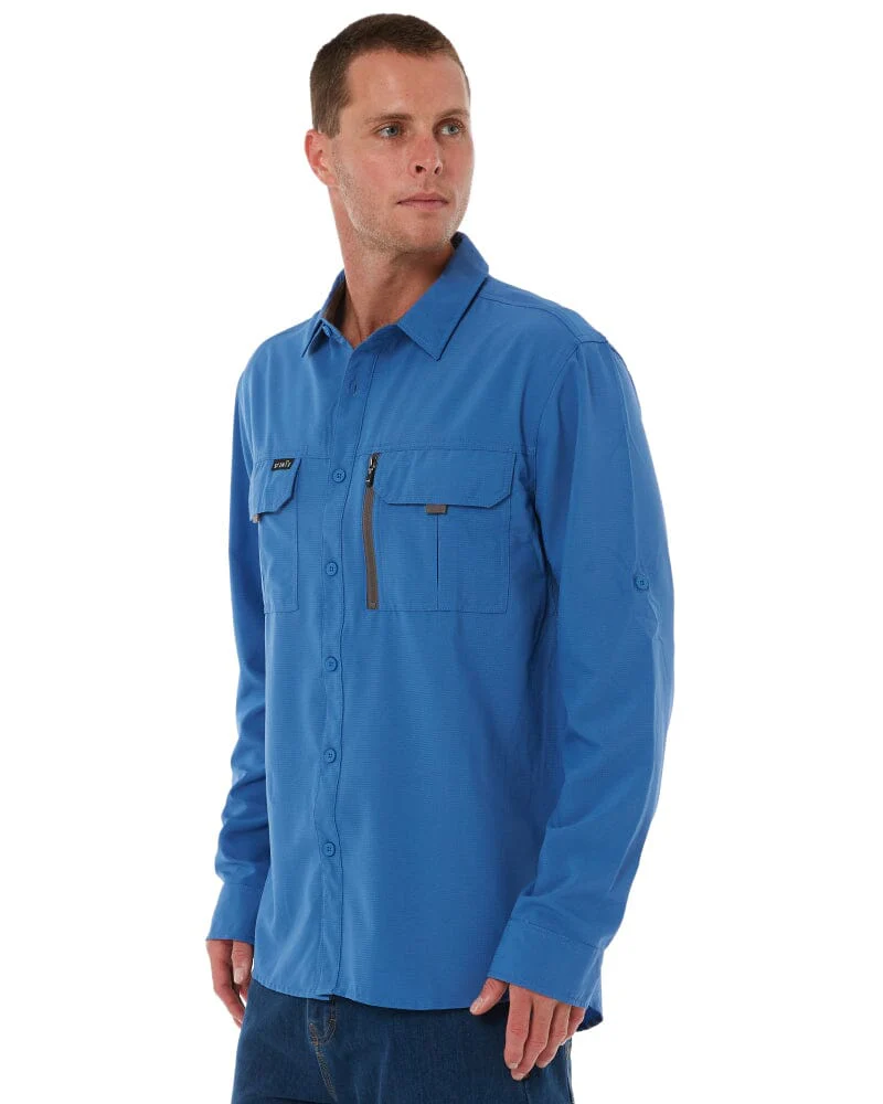 Outdoor Long Sleeve Shirt - Blue - Image 3