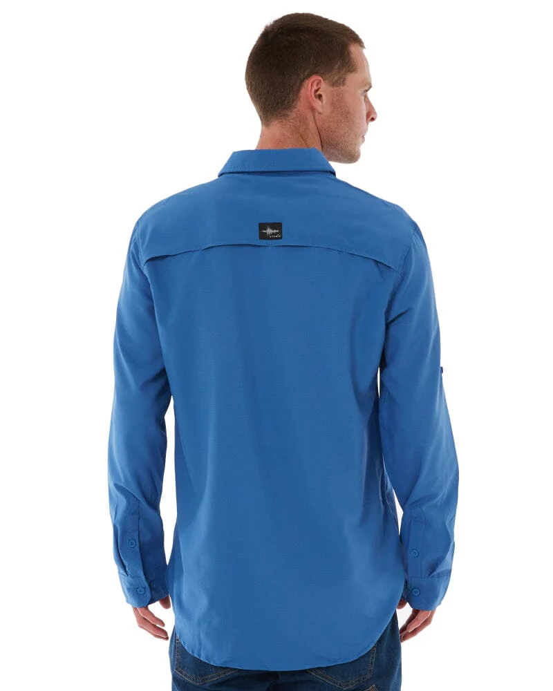 Outdoor Long Sleeve Shirt - Blue - Image 4