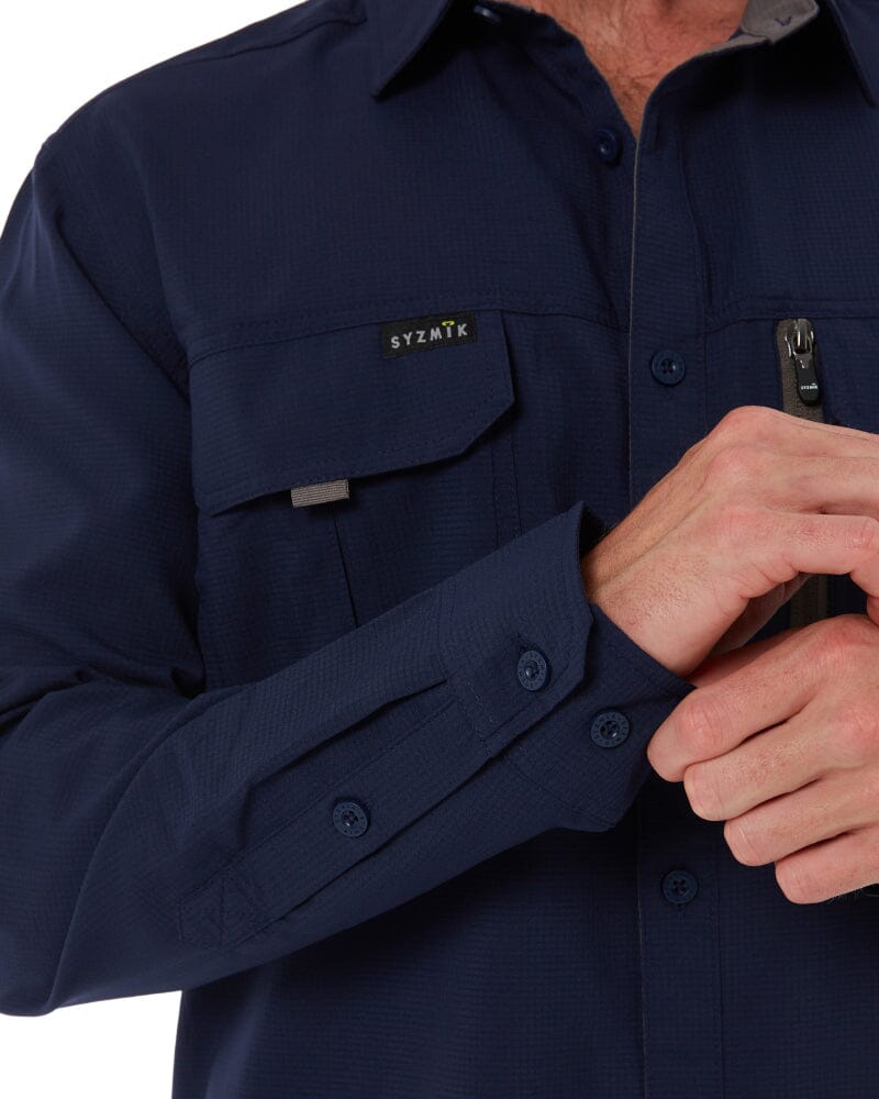 Outdoor Long Sleeve Shirt - Navy - Image 10