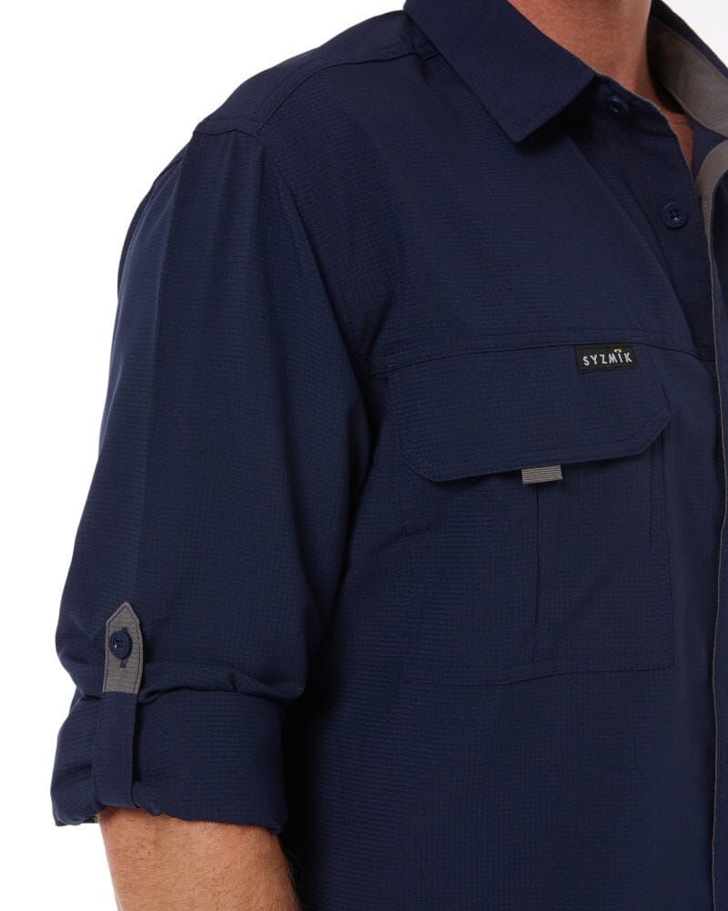 Outdoor Long Sleeve Shirt - Navy - Image 11