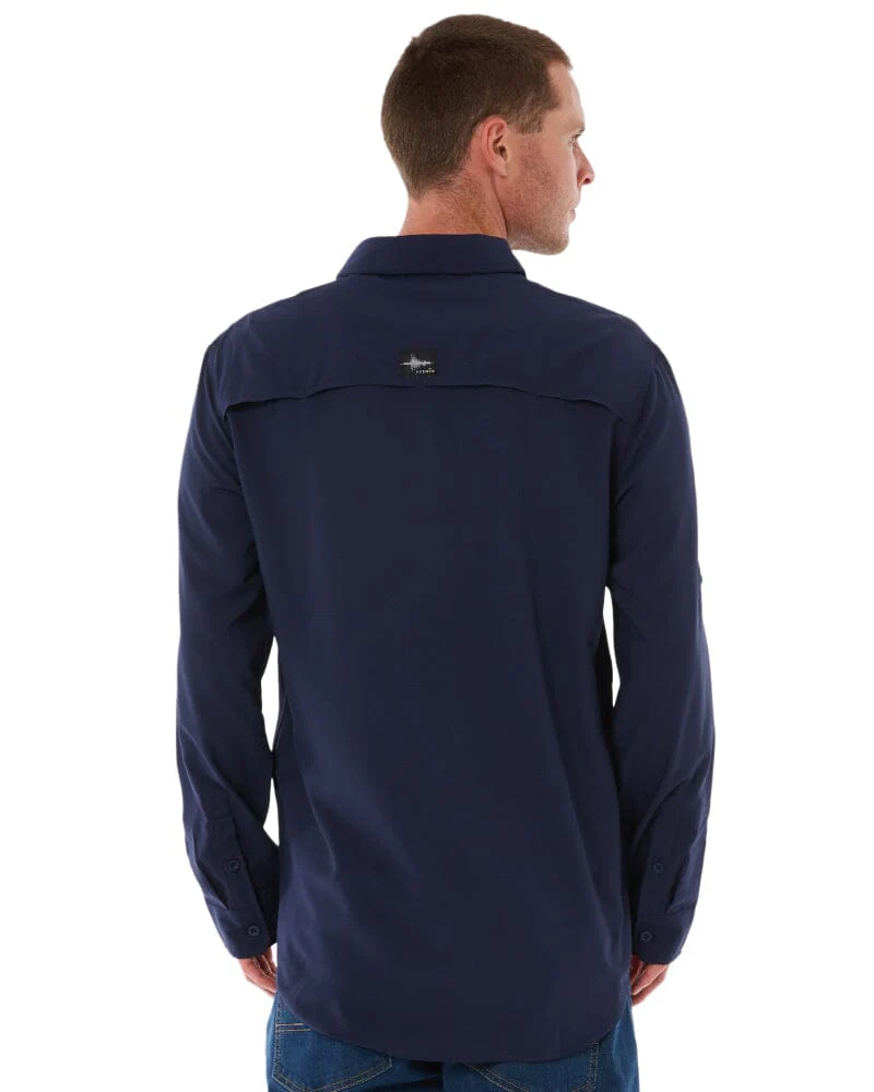 Outdoor Long Sleeve Shirt - Navy - Image 4