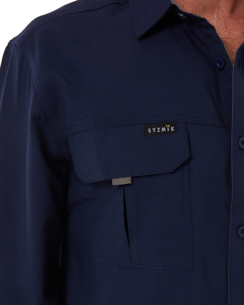 Outdoor Long Sleeve Shirt - Navy - Image 9
