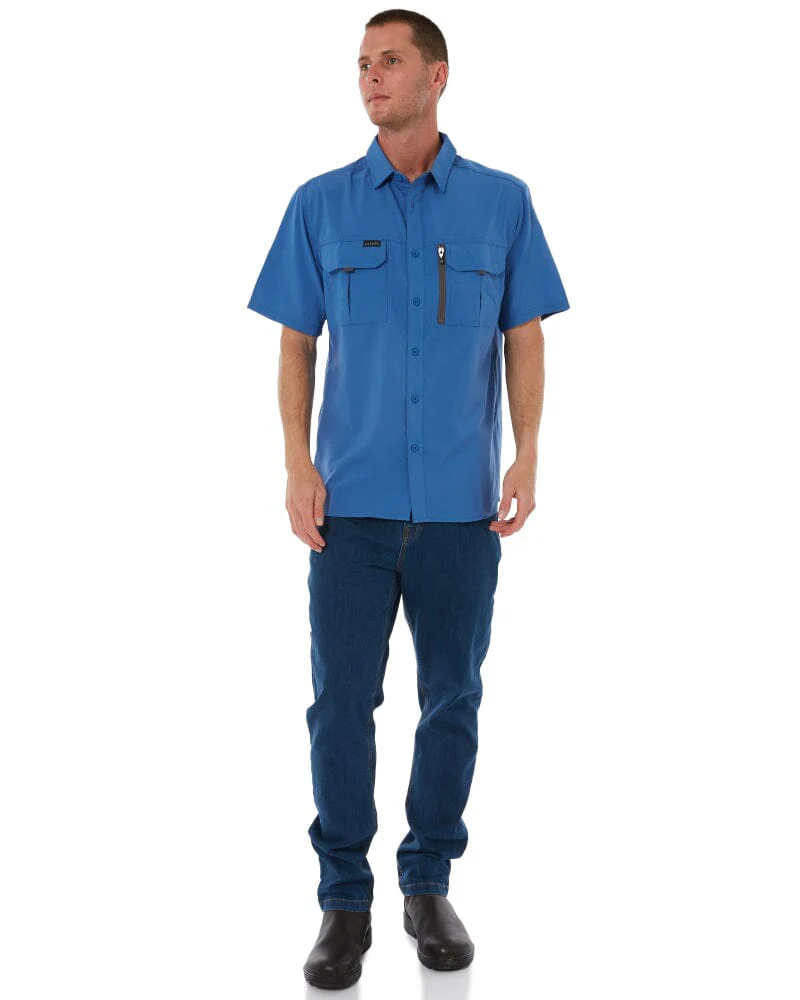 Outdoor Short Sleeve Shirt - Blue - Image 2