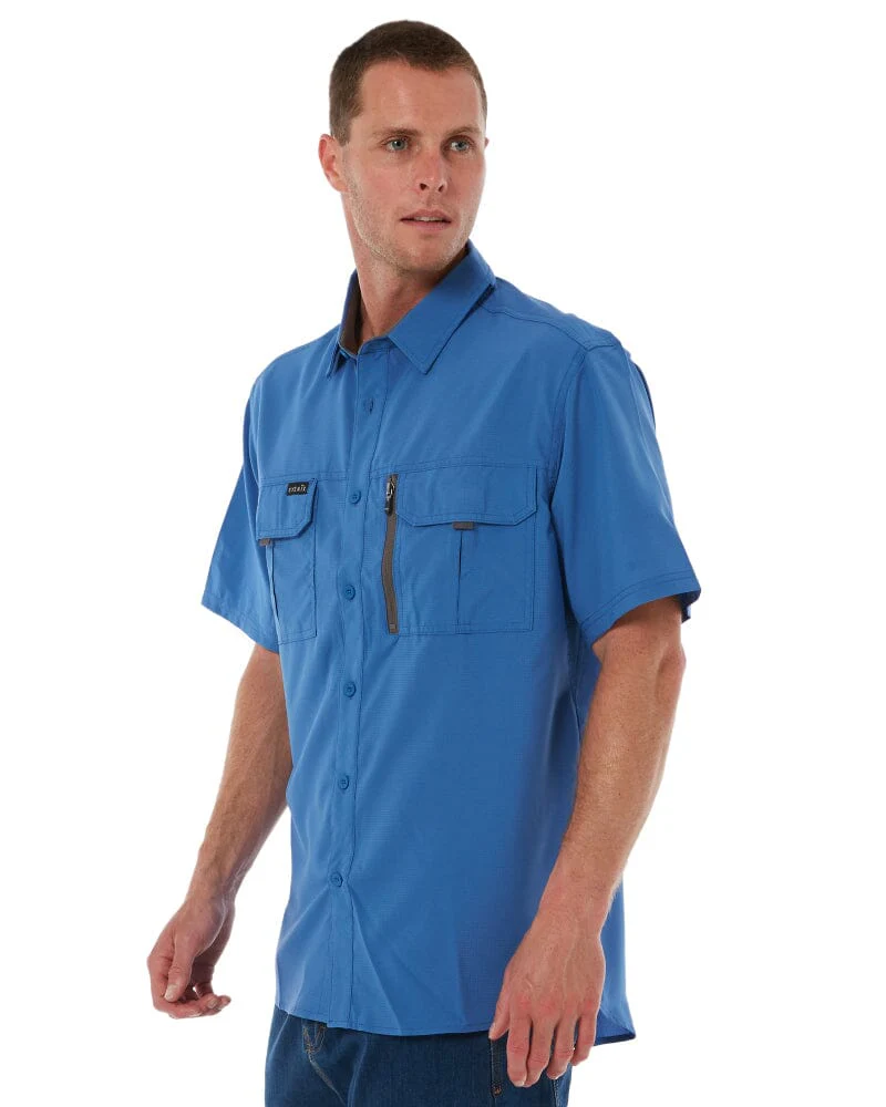Outdoor Short Sleeve Shirt - Blue - Image 3