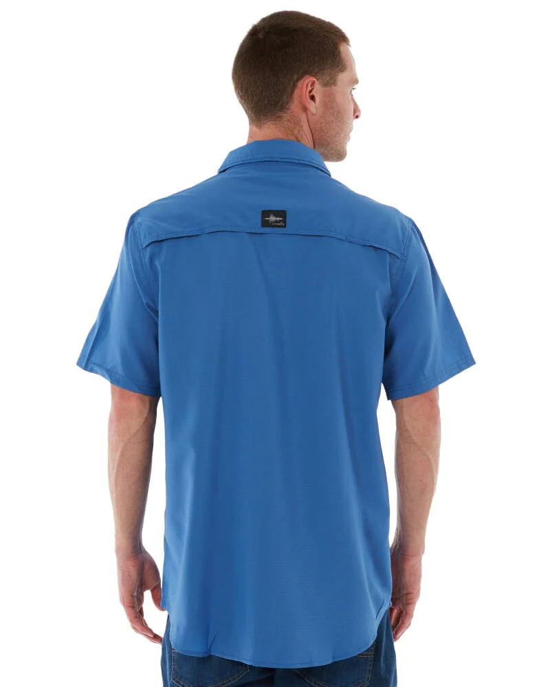 Outdoor Short Sleeve Shirt - Blue - Image 4
