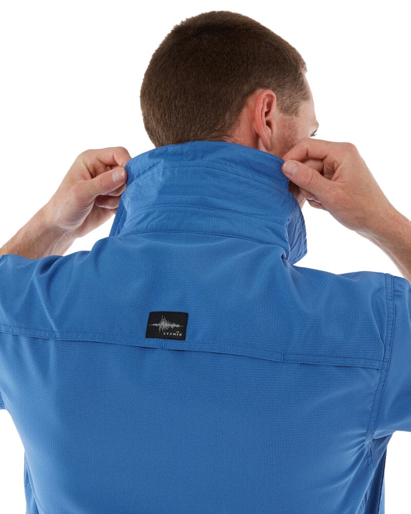 Outdoor Short Sleeve Shirt - Blue - Image 6