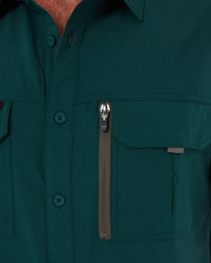 Outdoor Short Sleeve Shirt - Green - Image 8