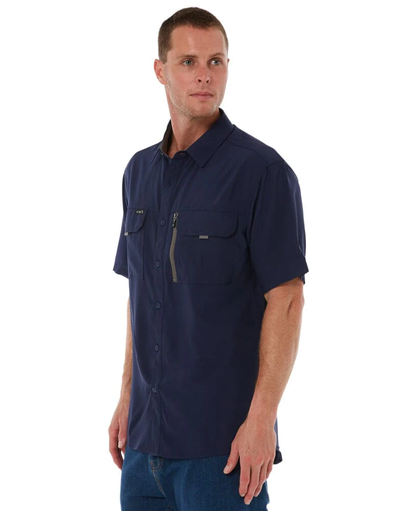 Outdoor Short Sleeve Shirt - Navy - Image 3