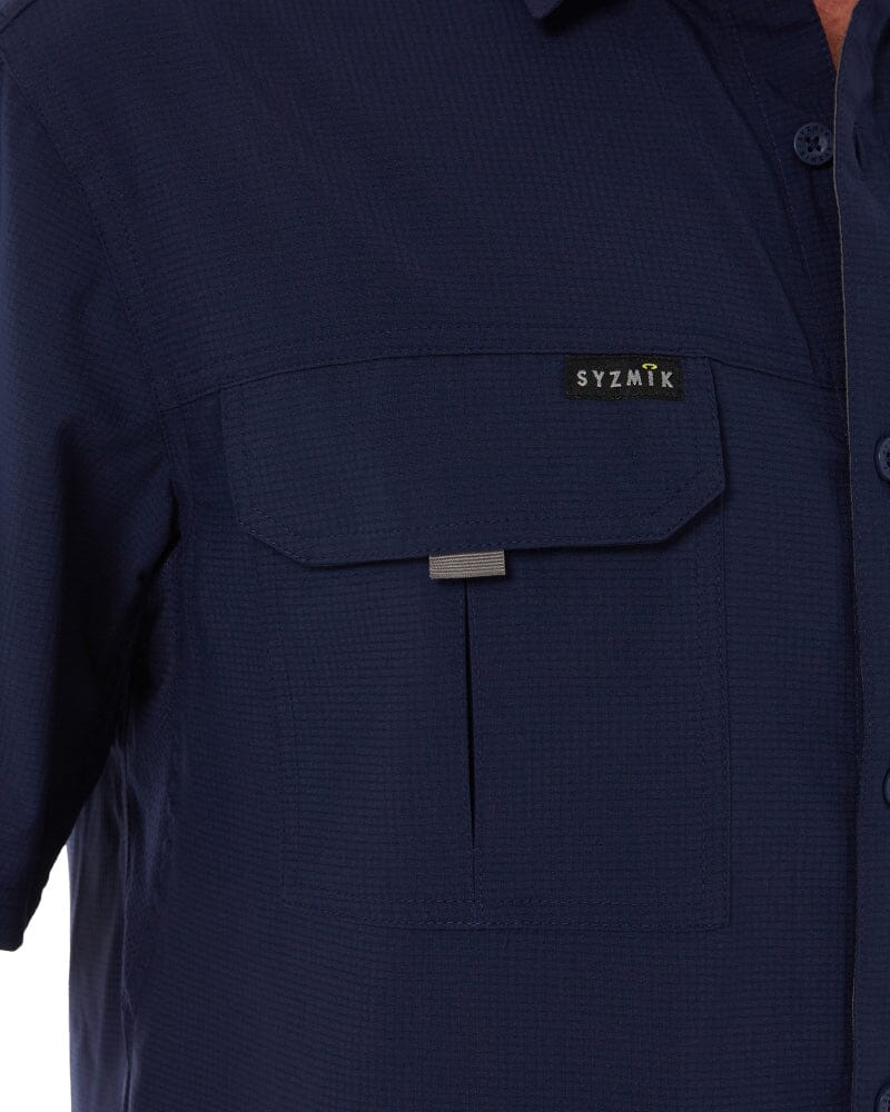 Outdoor Short Sleeve Shirt - Navy - Image 9
