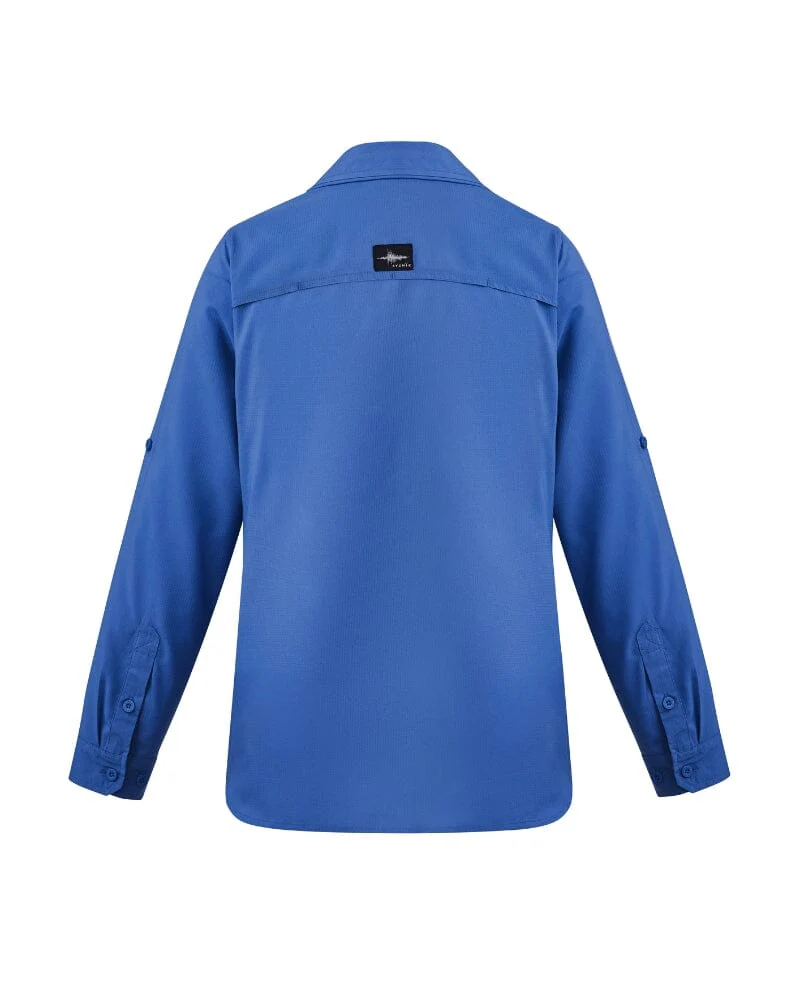 Womens Outdoor Long Sleeve Shirt - Blue - Image 2