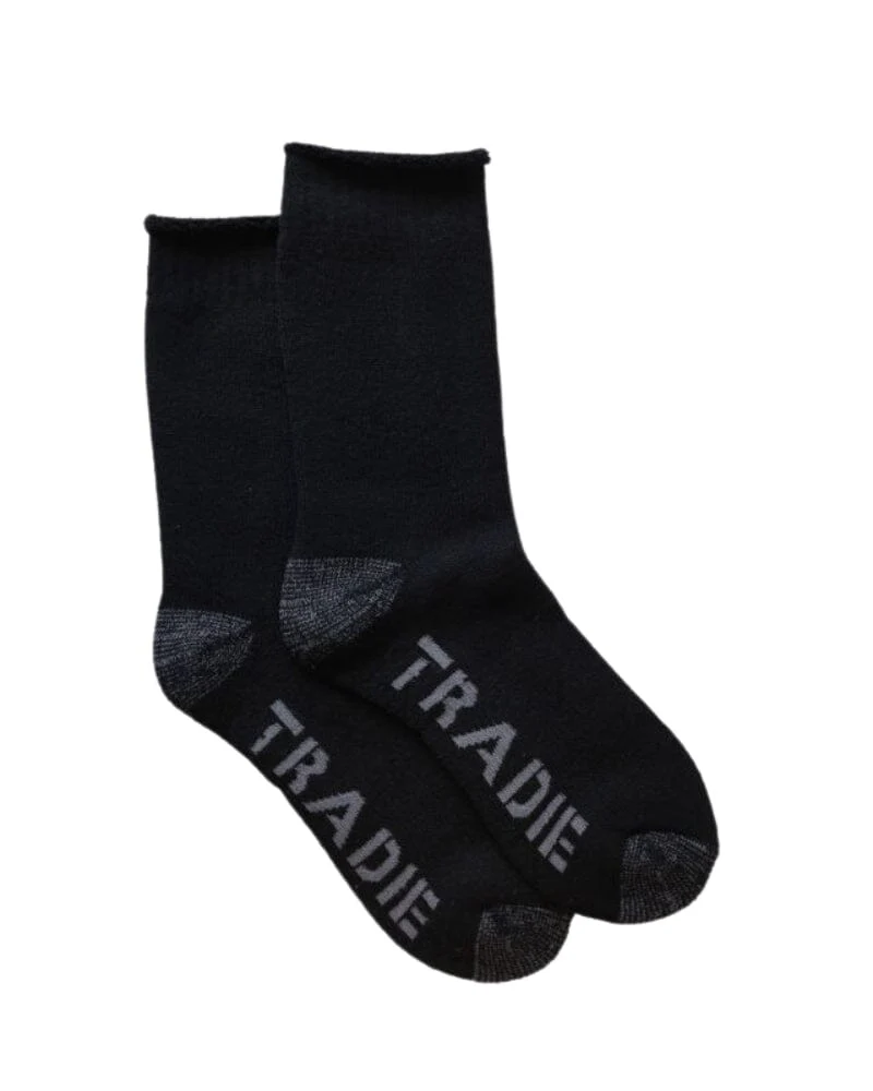 Wool Blend Work Socks 2pk - Black - Image 2