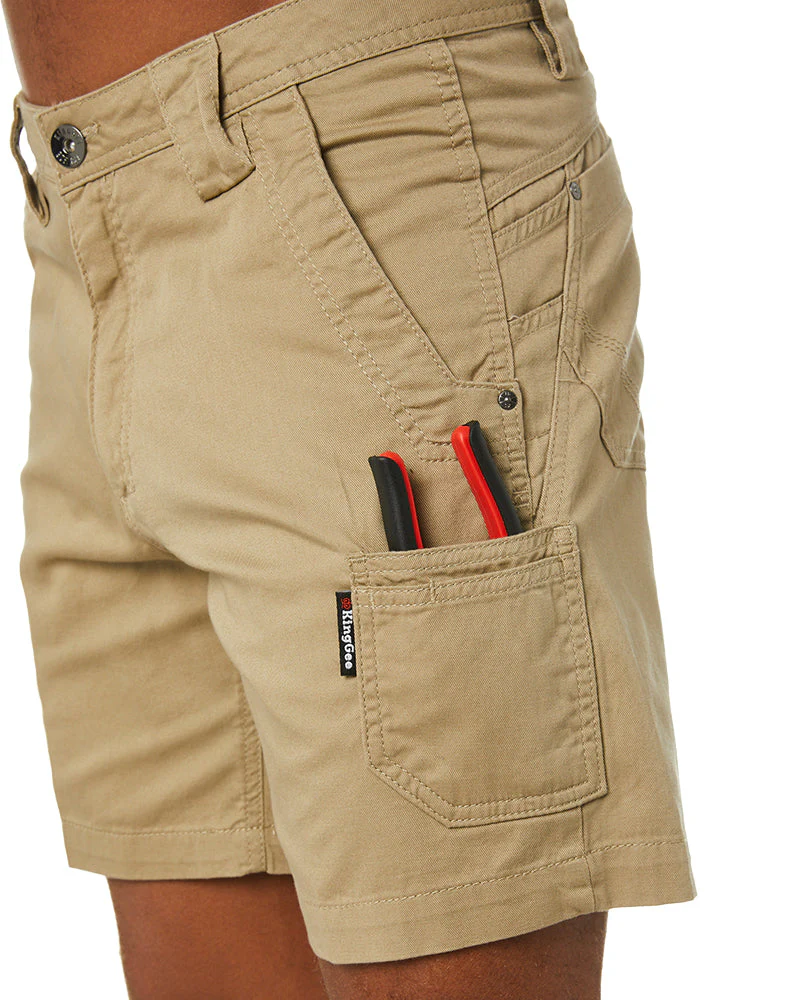 Tradies Short Short - Khaki - Image 7