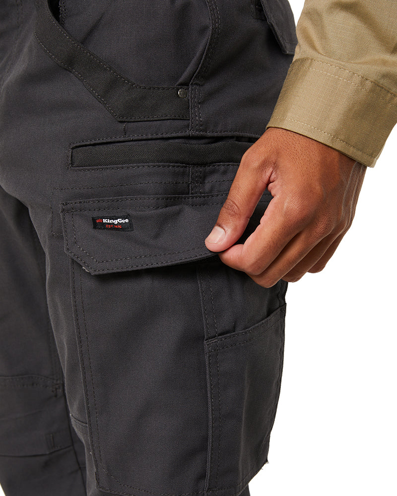 Tradies Stretch Cargo Pant - Charcoal - Image 6