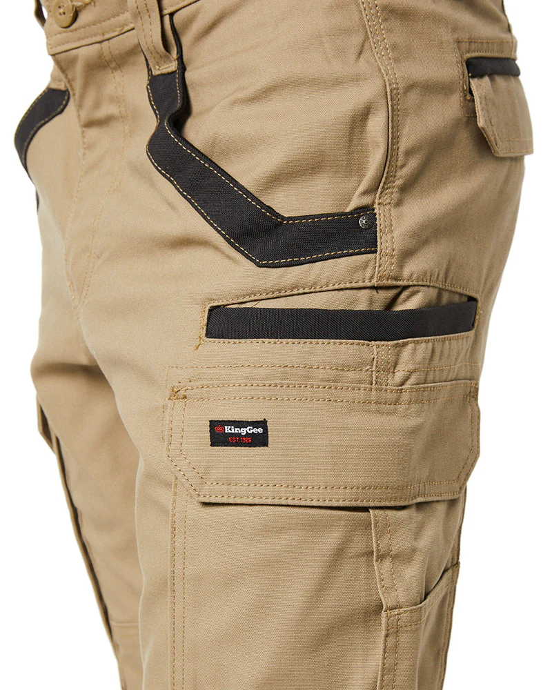 Tradies Stretch Cargo Pant - Khaki - Image 7
