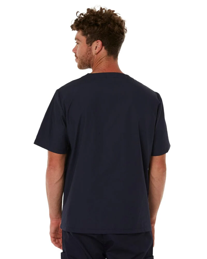 Unisex Scrubs Top - Navy - Image 4