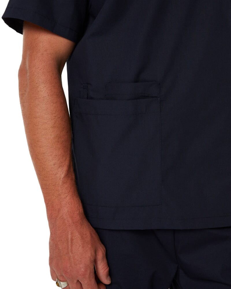 Unisex Scrubs Top - Navy - Image 5